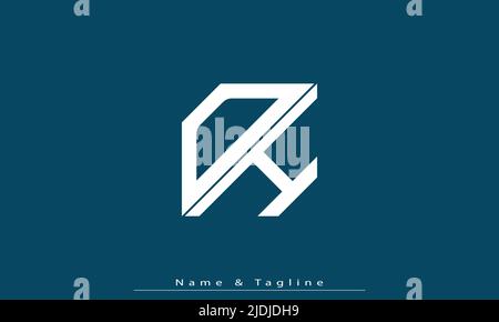 Alphabet letters Initials Monogram logo DH , HD Stock Vector