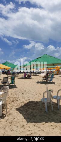 Beach, Orla do Atalaia, Aracaju, Sergipe, Brazil Stock Photo