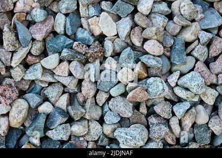 Texture surface with gravel or crushed stone for backdrop. Stock Photo