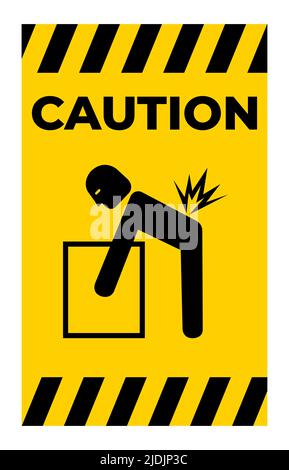Lifting Hazard Symbol Sign Isolate On White Background,Vector Illustration EPS.10 Stock Vector