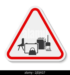 Keep Area Clear Symbol Sign On White Background Stock Vector