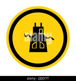 Symbol Wear Apron Isolate On White Background,Vector Illustration EPS.10 Stock Vector