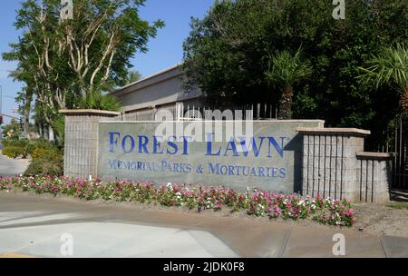 Cathedral City, California, USA 11th June 2022 A general view of atmosphere of Forest Lawn Cemetery Cathedral City on June 11, 2022 in Cathedral City, California, USA. Photo by Barry King/Alamy Stock Photo Stock Photo