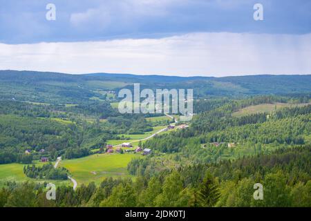 Skuleberget, Sweden, June 21, 2022. The view from the top of Skuleberget in Sweden, June 21, 2022. Photo: Patrick Trägårdh / TT / code 60190 Stock Photo