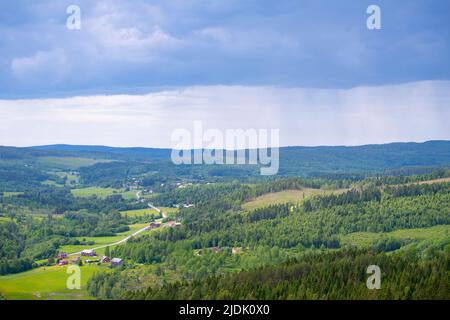 Skuleberget, Sweden, June 21, 2022. The view from the top of Skuleberget in Sweden, June 21, 2022. Photo: Patrick Trägårdh / TT / code 60190 Stock Photo