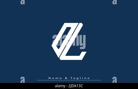 Alphabet letters Initials Monogram logo DL , LD Stock Vector