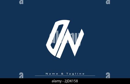 Alphabet letters Initials Monogram logo DN , ND Stock Vector