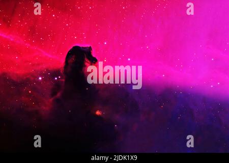 Space nebula of an unusual shape. Elements of this image furnished by NASA. High quality photo Stock Photo