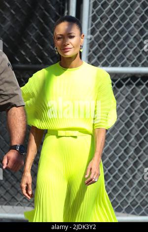 Thandie Newton outside the Jimmy Kimmel Live! studios in Los Angeles, California Featuring: Thandiwe Newton Where: Los Angeles, California, United States When: 26 Aug 2021 Credit: Guillermo Proano/WENN Stock Photo