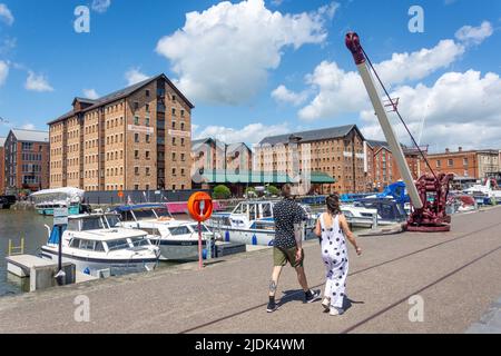 Victoria Basin, Gloucester Docks, Gloucester, Gloucestershire, England, United Kingdom Stock Photo