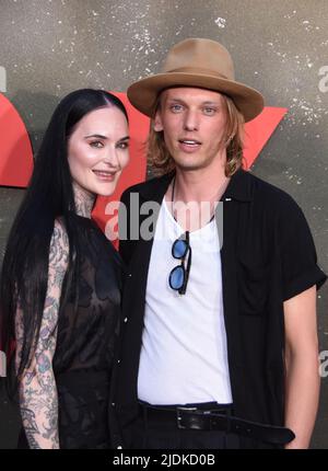 Hollywood, California, USA 21st June 2022 Actor Jamie Campbell Bower attends Universal Pictures 'The Black Phone' Premiere at TCL Chinese Theatre on June 21, 2022 in Hollywood, California, USA. Photo by Barry King/Alamy Live News Stock Photo