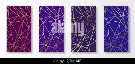 Modern abstract covers set. Minimal covers design. Colorful geometric background. Vector illustration. Stock Vector