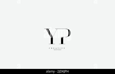 Alphabet letters Initials Monogram logo YP PY Y P Stock Vector