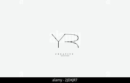 Alphabet letters Initials Monogram logo YR RY Y R Stock Vector
