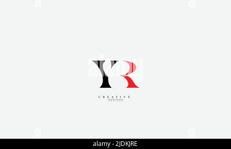 Alphabet letters Initials Monogram logo YR RY Y R Stock Vector