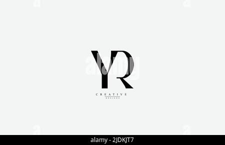 Alphabet letters Initials Monogram logo YR RY Y R Stock Vector