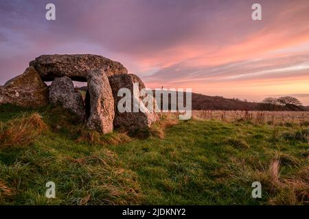 Hellstone Dolmen, Portesham, Dorset, UK Stock Photo