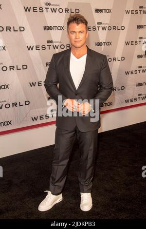 NEW YORK, NEW YORK - JUNE 21: Luke Hemsworth attends HBO's 'Westworld' Season 4 premiere at Alice Tully Hall, Lincoln Center on June 21, 2022 in New York City. Stock Photo