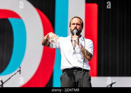 Landgraaf, Netherlands 17 june 2022 Idles live at Pinkpop Festival 2022 © Roberto Finizio/ Alamy Stock Photo