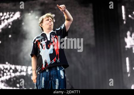 Landgraaf, Netherlands 17 june 2022 Nothing But Thieves live at Pinkpop Festival 2022 © Roberto Finizio/ Alamy Stock Photo