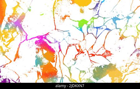 The cracks texture colorful. Vector background. Stock Vector