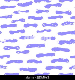 Handwritten doodles seamless pattern. Lines and shapes. Stock Vector