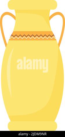Amphora semi flat color vector object Stock Vector