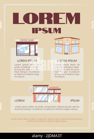 Exterior design flat vector banner template Stock Vector