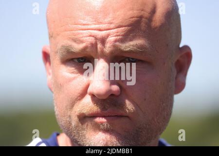 firo: 06/22/2022, football, 1st Bundesliga, season 2022/2023, FC Schalke 04, training, start of training, sports director Rouven SCHRODER, portrait Stock Photo