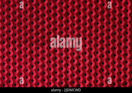 Red fabric mesh seamless pattern textured background Stock Photo