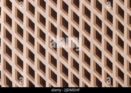 Silk fabric in soft beige color with rhombuses 3d print Stock Photo