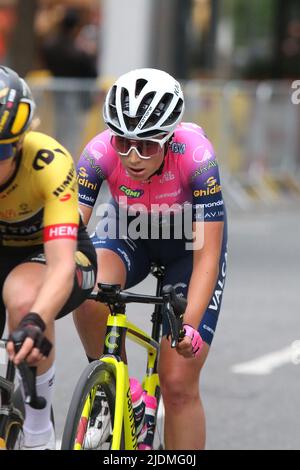 Anastasia Carbonari of Latvia of team Valcar Travel & Service in the 2022 RideLondon Classique Stock Photo