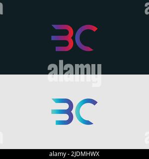 Alphabet letter icon logo BC Stock Vector