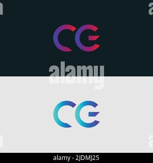 Alphabet letter icon logo CG Stock Vector