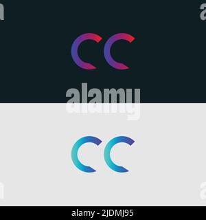 Alphabet letter icon logo CC Stock Vector