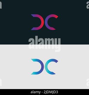 Alphabet letter icon logo DC Stock Vector
