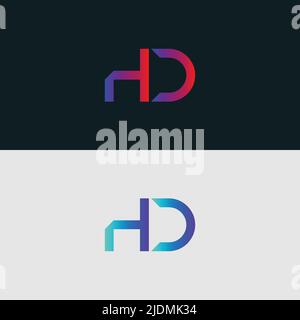 Initial Alphabet letter Logo icon HD, colorful vibrant gradient color trendy logos Stock Vector