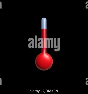 3d weather icon volumetric render with glossy sun cloud rain snow, elements for apps and social media. Stock Vector