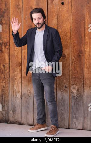 Mexican actor Diego Luna poses during the portrait session in Madrid. Stock Photo