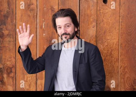 Mexican actor Diego Luna poses during the portrait session in Madrid. (Photo by Atilano Garcia / SOPA Images/Sipa USA) Stock Photo