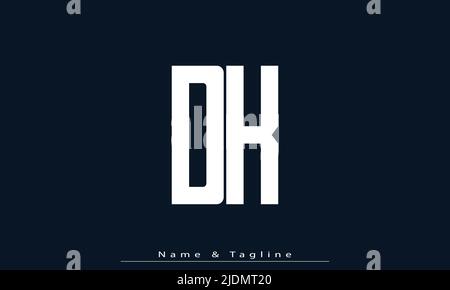 Alphabet letters Initials Monogram logo DK , KD Stock Vector