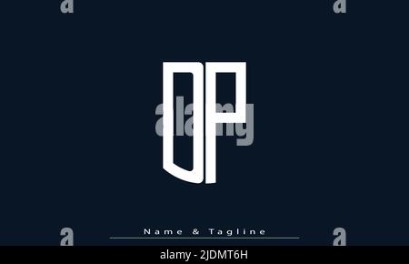 Alphabet letters Initials Monogram logo DP , PD Stock Vector
