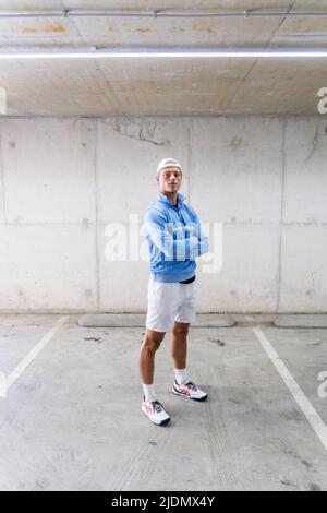 2022-06-22 14:02:20 AMSTELVEEN - Portrait of Tim van Rijthoven. The tennis player received a wild card for Wimbledon after his stunt at the Libema Open in Rosmalen. ANP JEROEN JUMELET netherlands out - belgium out Stock Photo