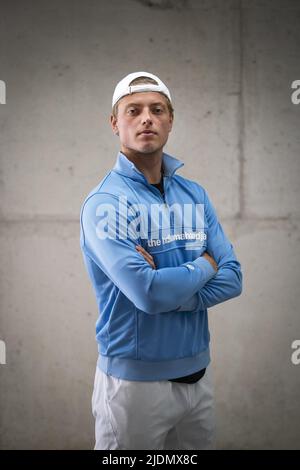2022-06-22 14:00:57 AMSTELVEEN - Portrait of Tim van Rijthoven. The tennis player received a wild card for Wimbledon after his stunt at the Libema Open in Rosmalen. ANP JEROEN JUMELET netherlands out - belgium out Stock Photo