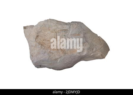 Stones isolated on white background. Rock include clipping path. Stock Photo
