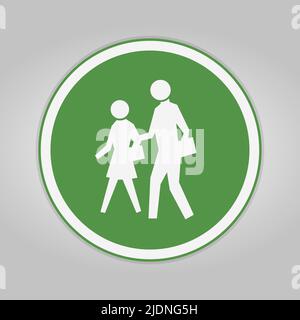 School Zone Symbol Sign Isolate on White Background,Vector Illustration Stock Vector