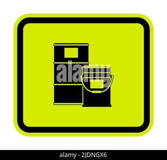 Paint Drum Area Symbol Sign Isolate On White Background,Vector Illustration Stock Vector