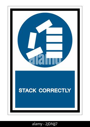 PPE Icon.Stack Correctly Symbol Sign Isolate On White Background,Vector Illustration EPS.10 Stock Vector