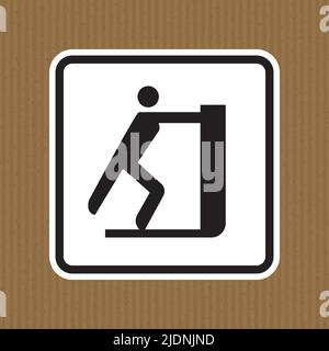 Symbol No Reaching label Stock Vector