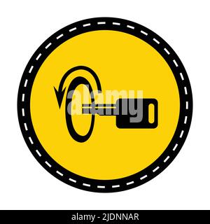 Switch Off Engine Symbol Sign Isolate On White Background,Vector Illustration Stock Vector